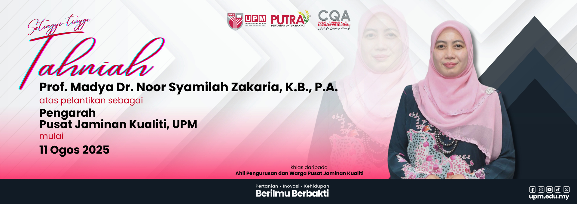 Tahniah Atas Pelantikan Pengarah