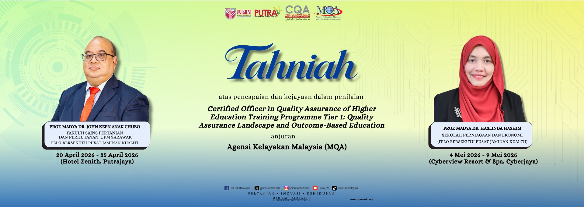Tahniah Tier 1 Dr John Dr Has